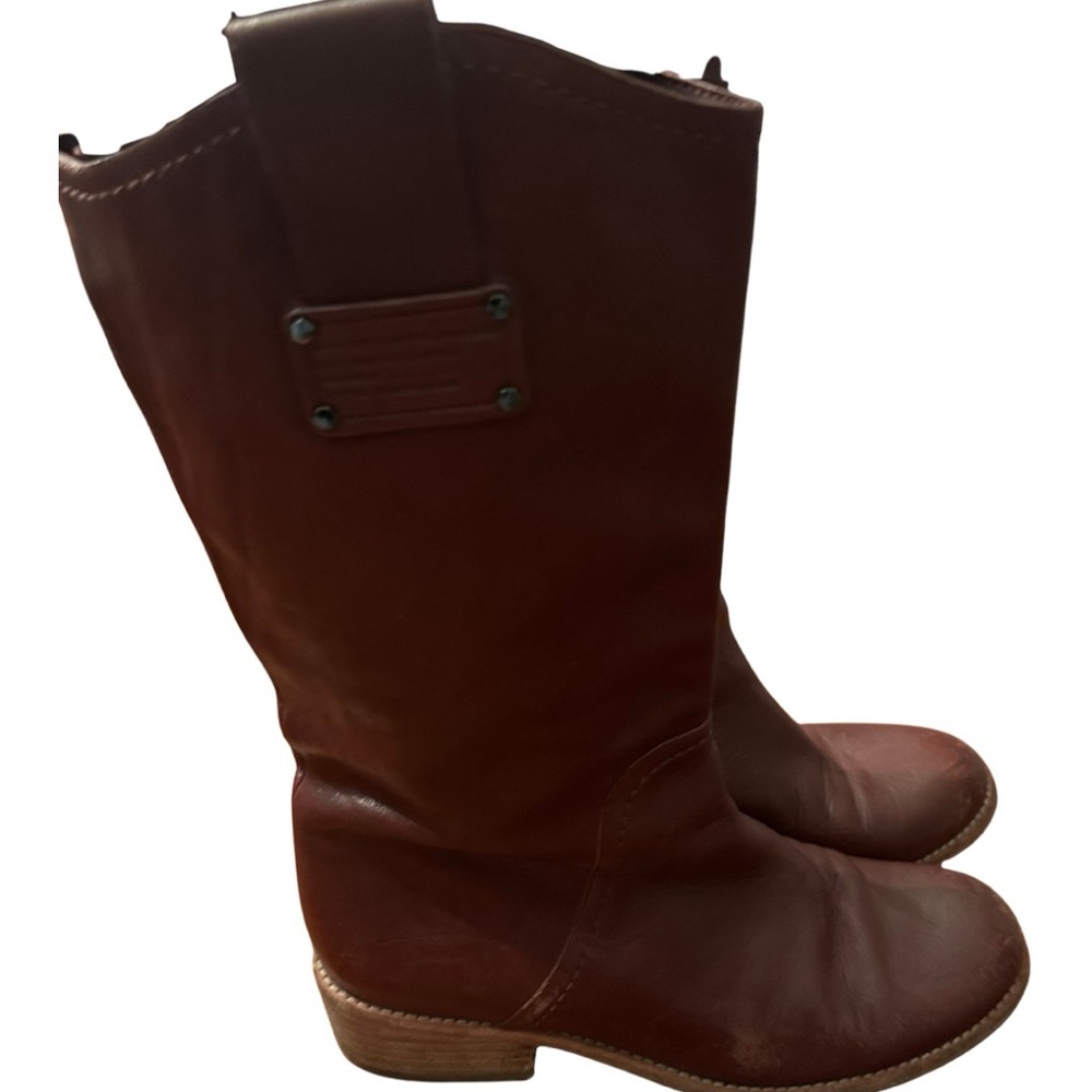 Marc by Marc Jacobs Brown Leather Mid-Calf Boots | Women’s 8.5 | Quiet Luxury
